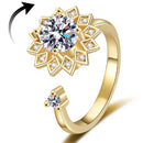 Anel De Rolamento Triangulado Gold